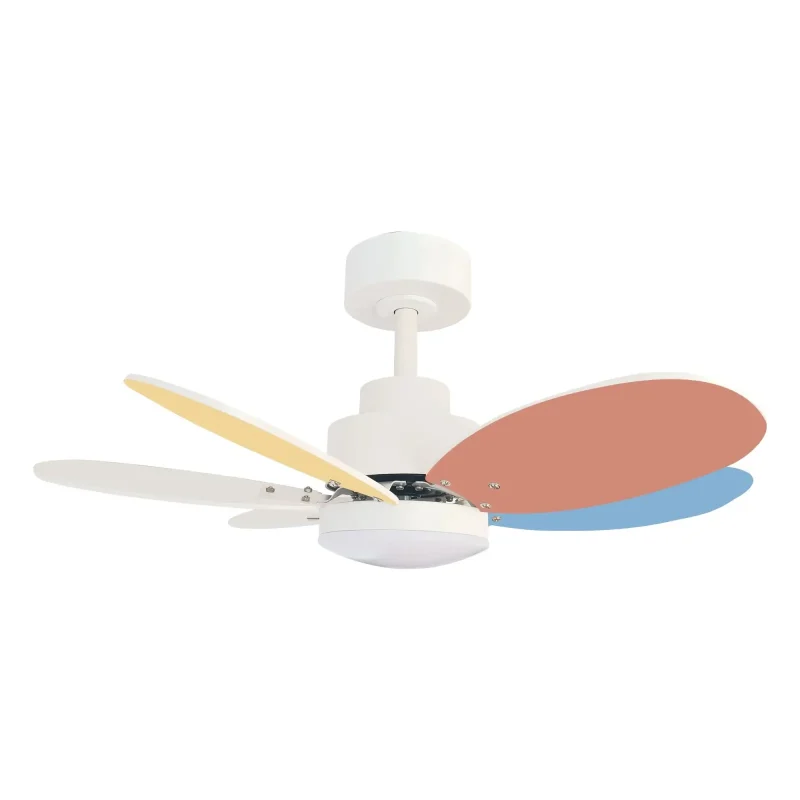 ventilador infantil con aspas de colores