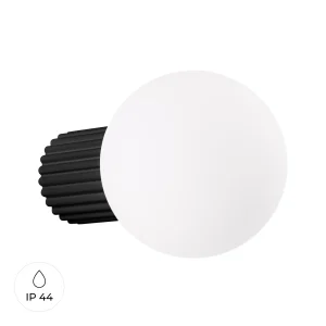 Aplique-HALO-negro-IP44-tulipa