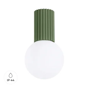 Lampara-de-techo-HALO-verde-oliva-sollux