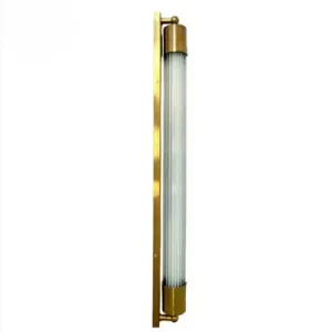 aplique pared vintage dorado tubo premium lamparas molonas