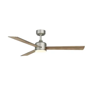 ventilador aspas marrones gris DC grande