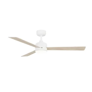 ventilador aspas reversibles L con luz para 32m2 y temporizado