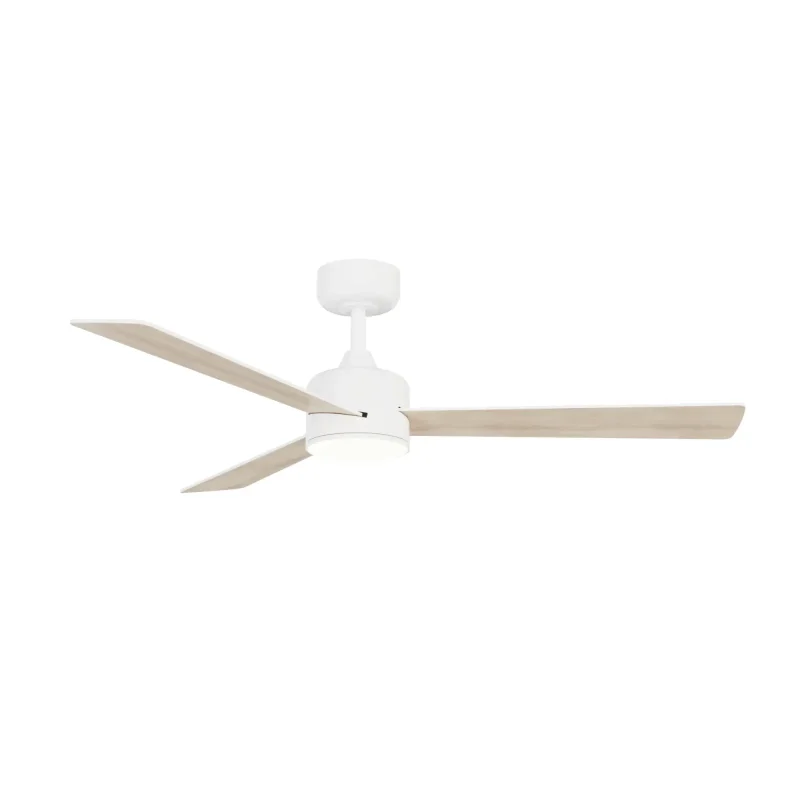 ventilador aspas reversibles L con luz para 32m2 y temporizado