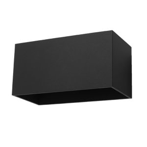 Aplique de pared negro Quad Maxi