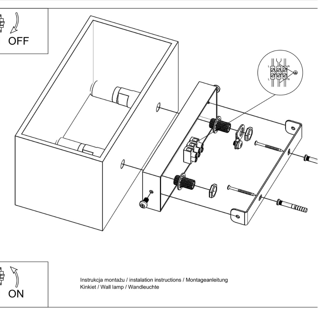 LAMPARA DE PARED QUAD MAXI SOLLUX INSTALACION LAMPARA DE PARED QUAD MAXI SOLLUX INSTALACION