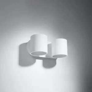 Lámpara de pared blanca Aplique 2 Orbis