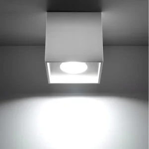 lampara de techo quad 1 blanca de sollux 1 luz