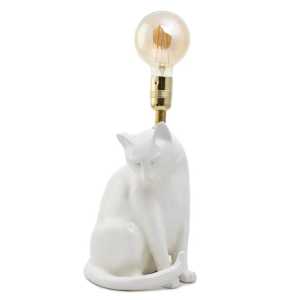lampara gato ceramica de talavera lamparas molonas