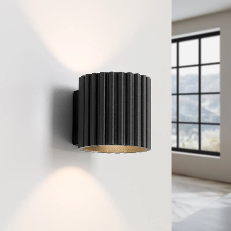 APLIQUE DE PARED AURA NEGRO 4