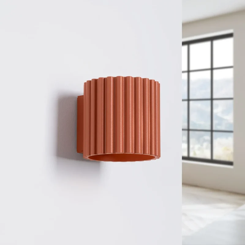 APLIQUE DE PARED AURA ROJO OCRE 3