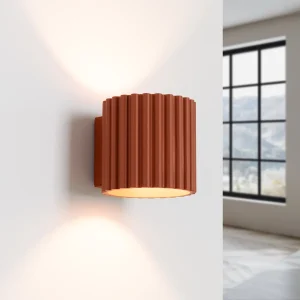 APLIQUE DE PARED AURA ROJO OCRE 4