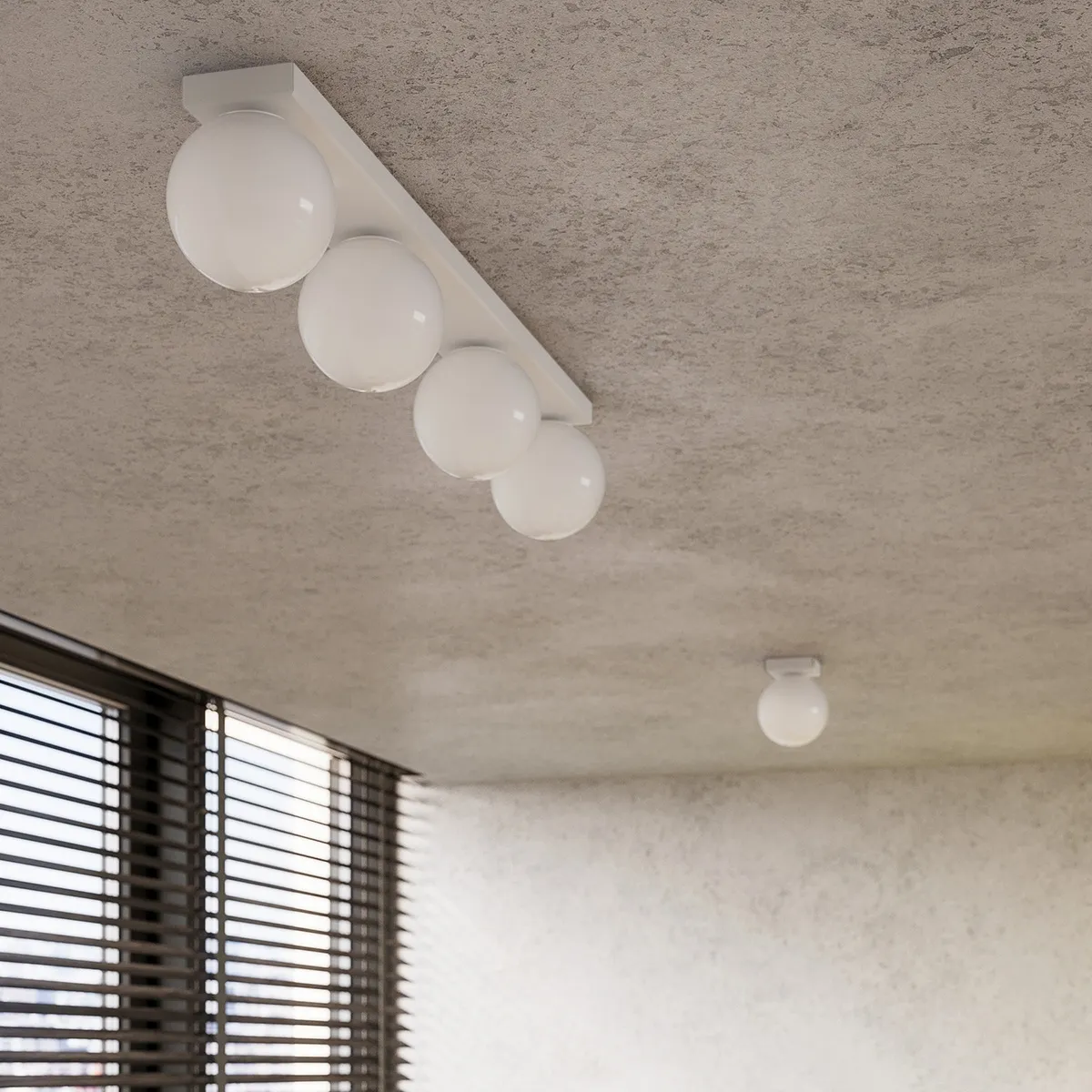 Lampara-de-techo-YOLI-4-blanca-pasillos Lampara-de-techo-YOLI-4-blanca-pasillos