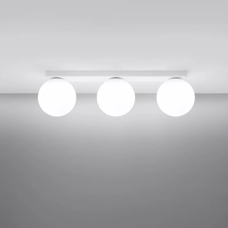 Lampara de techo Yoli 3 encendida