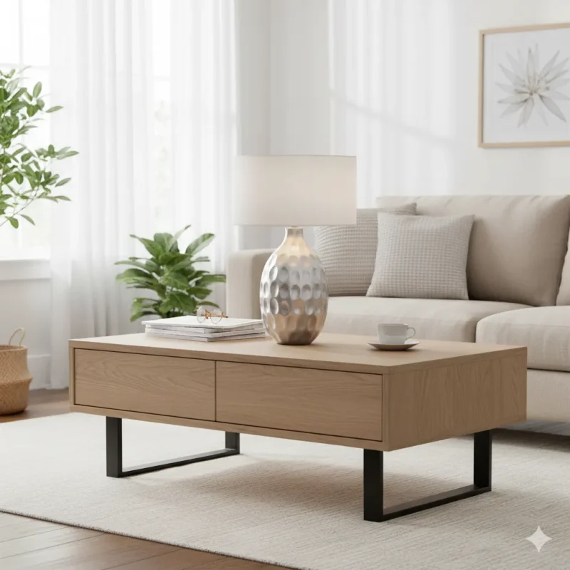 lampara ceramica gris para mesa de salon