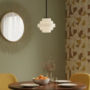 lampara colgante retro blanca Hive 14 salon