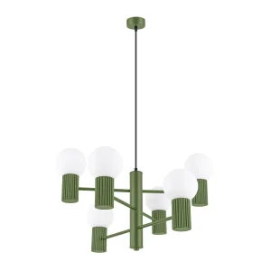 lampara halo 6 verde oliva