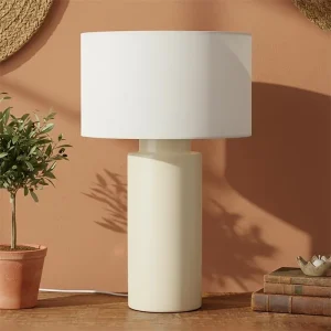 lampara-mesa-ceramica-beige-con-pantalla