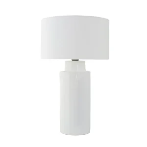 lampara_sobremesa_ceramica_blanca_con_pantalla