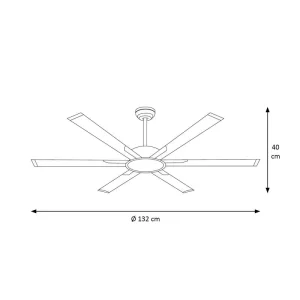 ventilador-de-techo-melker-132mm-xtralamp-medidas