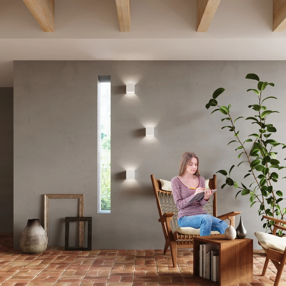 APLIQUE-CUADRADO-REGULABLE-LUCA-BLANCO-LED-IP54-EXTERIOR APLIQUE-CUADRADO-REGULABLE-LUCA-BLANCO-LED-IP54-EXTERIOR