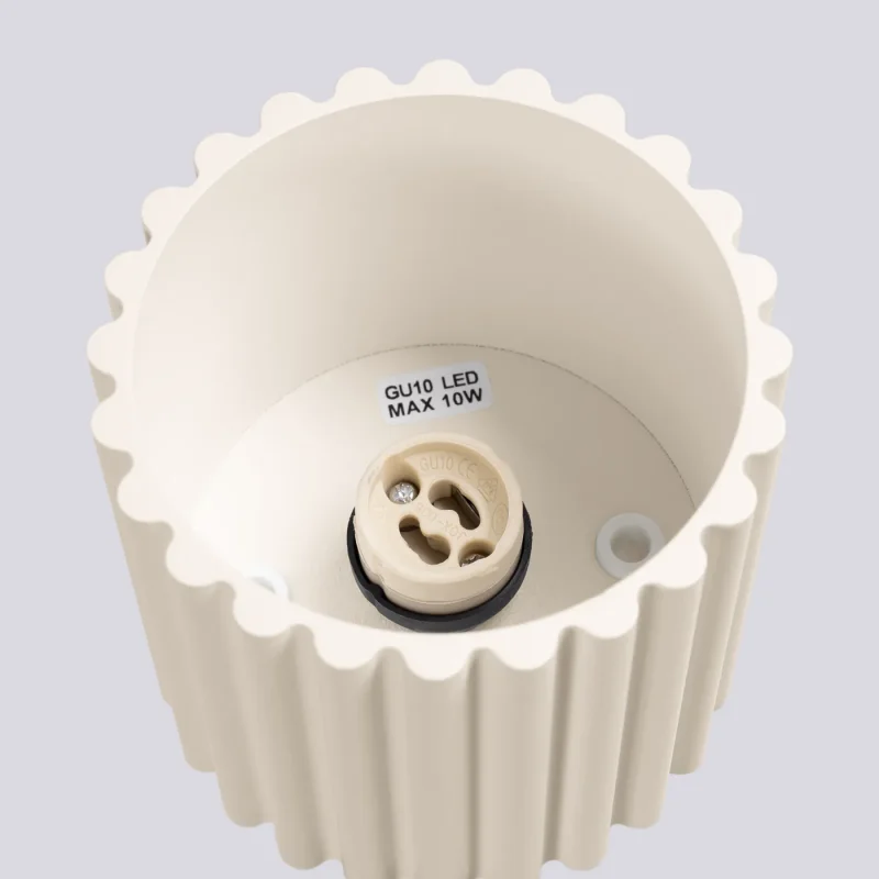 Lampara-de-techo-AURA-1-beige-GU10-casquillo