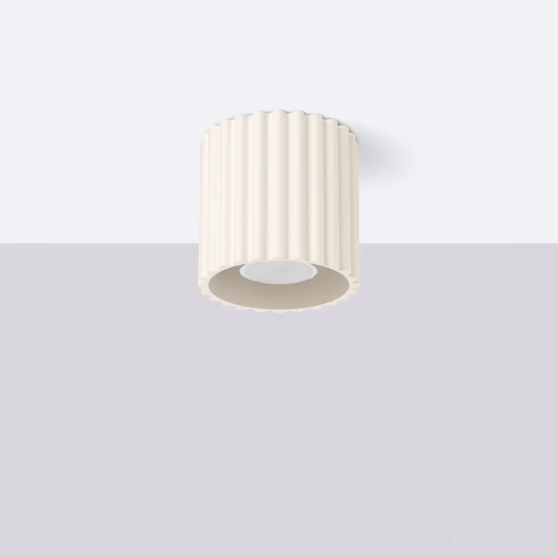 Lampara-de-techo-AURA-1-beige-GU10-pasillos