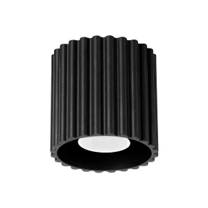 Lampara-de-techo-AURA-1-negra-GU10