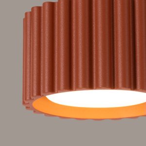 Lampara-de-techo-AURA-1-rojo-ocre-detalles
