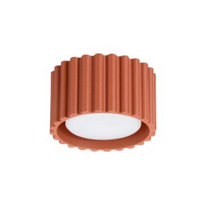 Lampara-de-techo-AURA-1-rojo-ocre-sollux-lamparas-molonas