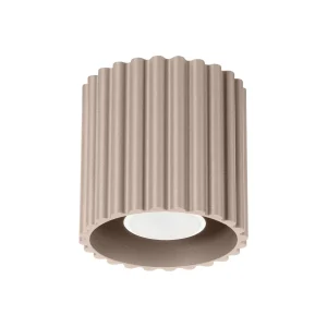 Lampara-de-techo-AURA-1-taupe-GU10-sollux-lamparas-molonas