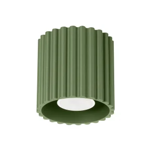 Lampara-de-techo-AURA-1-verde-oliva-GU10-sollux-lamparas-molonas
