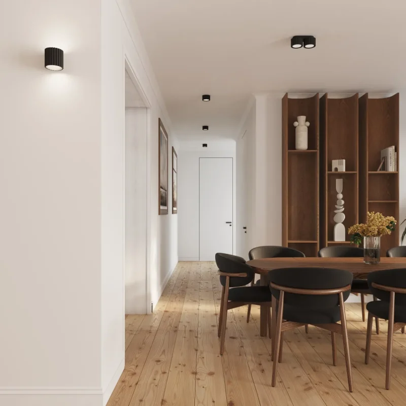 Lampara-de-techo-AURA-2-negra-Gx53-comedor