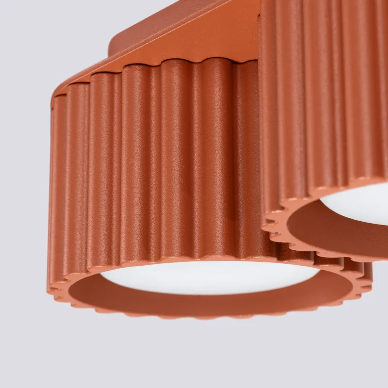 Lampara-de-techo-AURA-2-rojo-ocre-detalles-lamparas-molonas