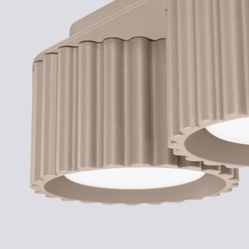 Lampara-de-techo-AURA-2-taupe-Gx53-detalles