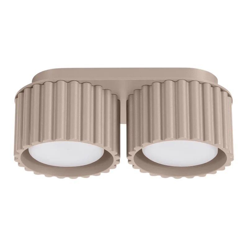 Lampara-de-techo-AURA-2-taupe-Gx53-sollux