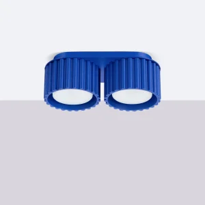 Lampara-de-techo-AURA-2-ultramar-pasillo