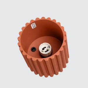 Plafon-AURA-1-rojo-ocre-GU10-casquillo-