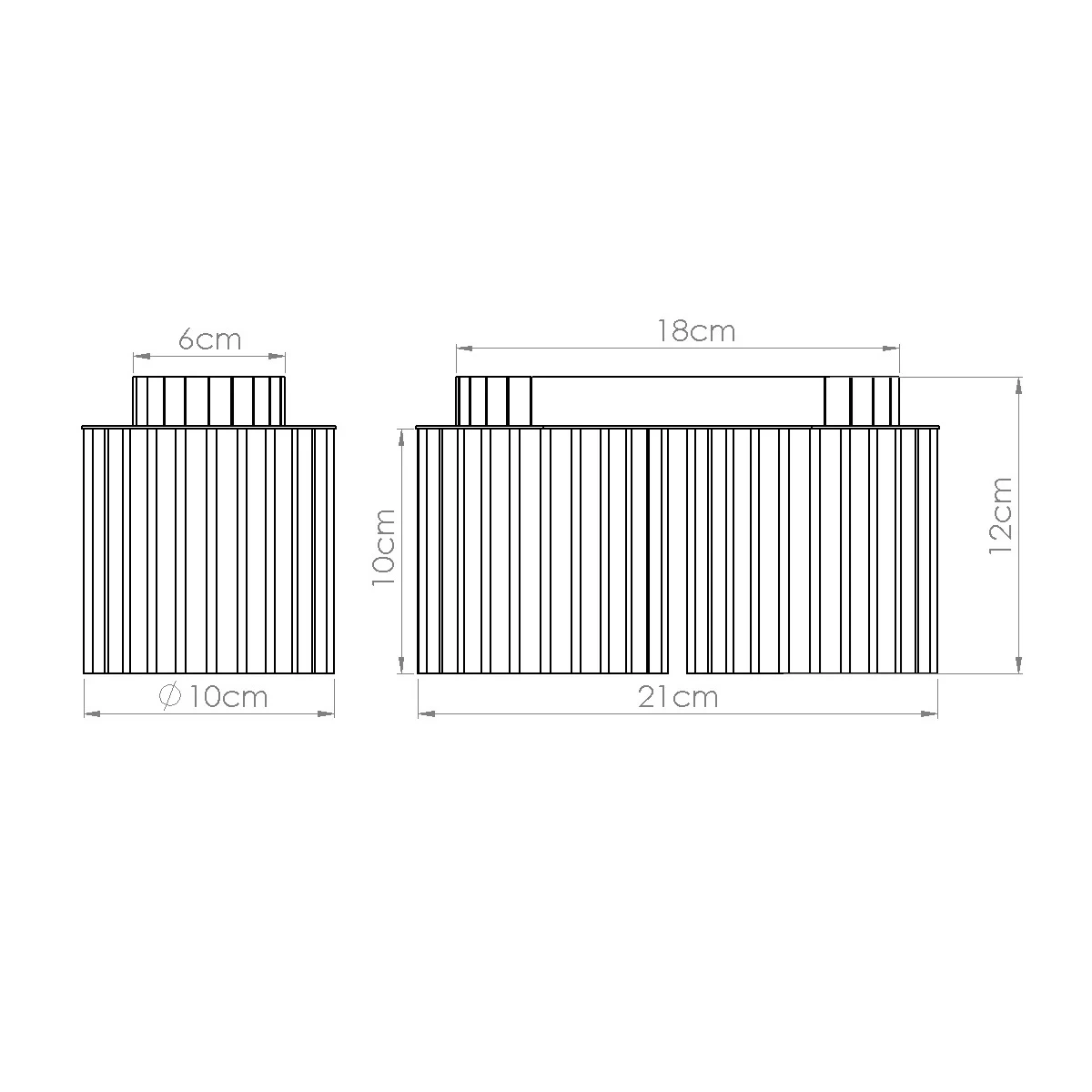 aura 2 GU10 medidas comparadas con aura 1