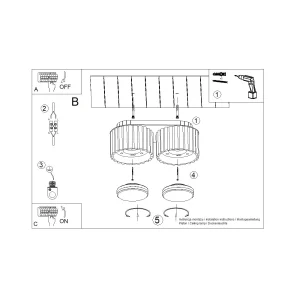 plafon techo Aura 2 G53 medidas