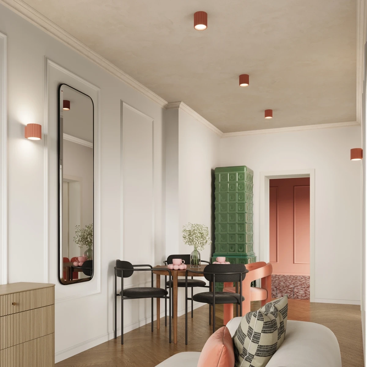 plafon_aura_2_gu10_melocoton_pasillo plafon_aura_2_gu10_melocoton_pasillo