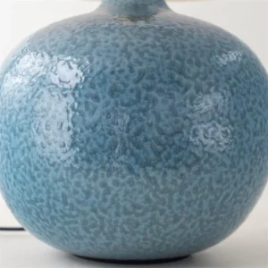 Lampara-mesa-azul-pantalla-gara-ceramica-calidad