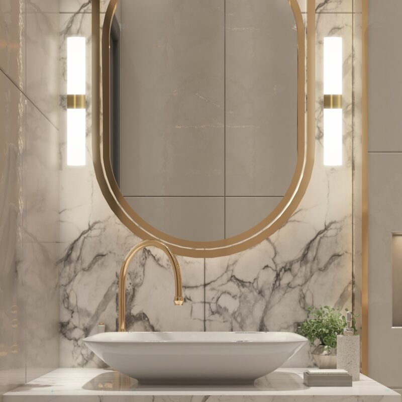 aplique para espejos sahara laton