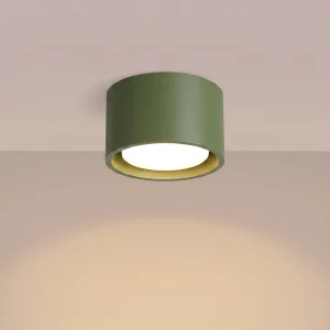 Plafon-verde-oliva-MODO-1-lamparas-molonas-sollux-encendido