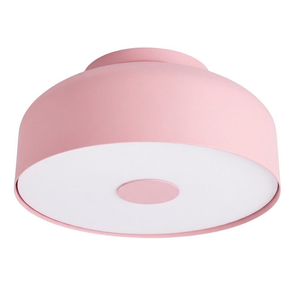 lampara de techo rosa omiq