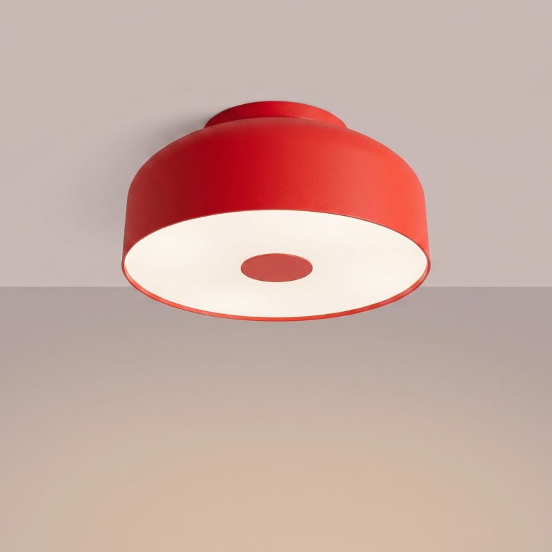 plafon led rojo omiq encendido
