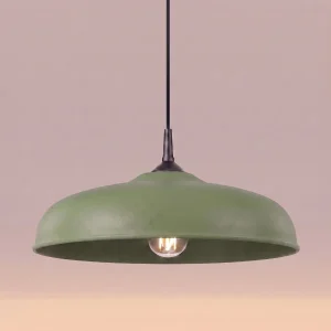 Lampara-colgante_verde_oliva_gina_encendida_detalle
