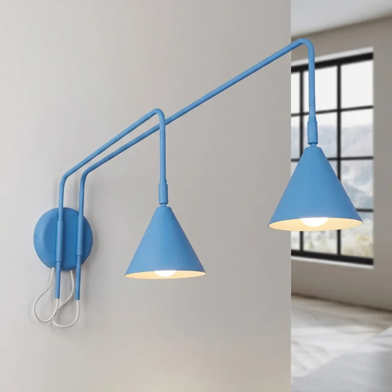 aplique_pared_doble_azul_claro_nox_lamparas_molonas_encendido