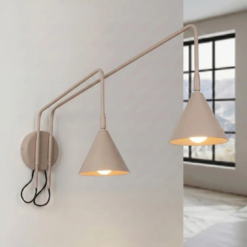 aplique_pared_doble_taupe_nox_lamparas_molonas_encendido