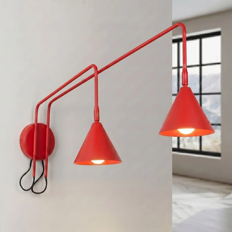aplique_rojo_doble_nox_lamparas_molonas_encendido