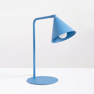 Lampara-de-mesa-NOX-azul-claro-encendida